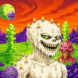 Oozlings #7862, Candle Wax · Acid Lake