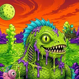 Oozlings #7872, Swamp Fish · Acid Lake