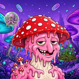 Oozlings #7873, Mushroom Head · Fungus Forest