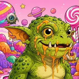 Oozlings #7874, Toad Goblin · Candy Planet