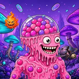Oozlings #7880, Gumball Brain · Fungus Forest