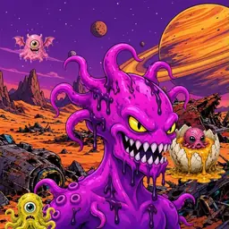 Oozlings #7884, Squid · Ship Junkyard