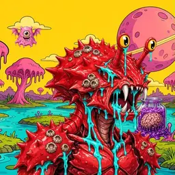 Oozlings #7892, Crab · Turquoise Swamp