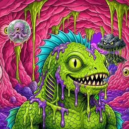 Oozlings #7900, Swamp Fish · Flesh Cave