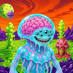 Oozlings #791, Jellyfish Brain · Acid Lake