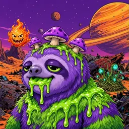Oozlings #7922, Slime Sloth · Ship Junkyard