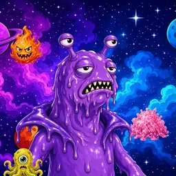 Oozlings #7928, Slug · Void Nebula