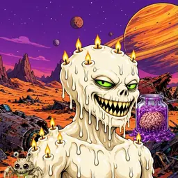 Oozlings #7929, Candle Wax · Ship Junkyard