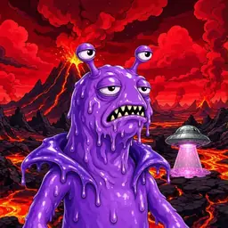 Oozlings #7931, Slug · Lava Fields
