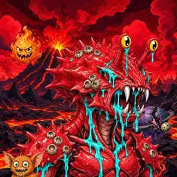 Oozlings #794, Crab · Lava Fields