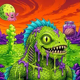 Oozlings #7946, Swamp Fish · Acid Lake