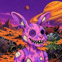 Oozlings #7947, Zombie Bunny · Ship Junkyard