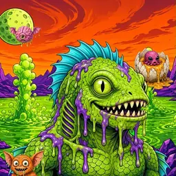 Oozlings #795, Swamp Fish · Acid Lake