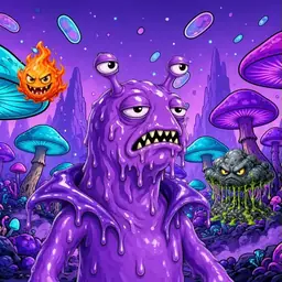 Oozlings #7954, Slug · Fungus Forest