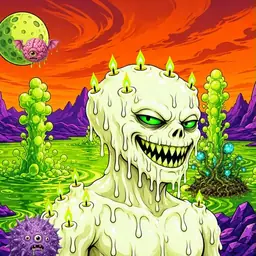 Oozlings #7958, Mutated Candle Wax · Acid Lake