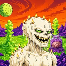 Oozlings #7970, Candle Wax · Acid Lake
