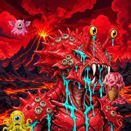 Oozlings #7972, Crab · Lava Fields