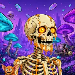 Oozlings #7991, Skull · Fungus Forest