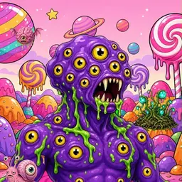 Oozlings #7996, Eyeball Cluster · Candy Planet