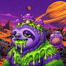 Oozlings #7998, Slime Sloth · Ship Junkyard
