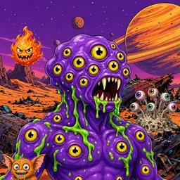 Oozlings #8005, Eyeball Cluster · Ship Junkyard