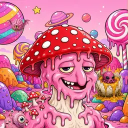 Oozlings #8030, Mushroom Head · Candy Planet