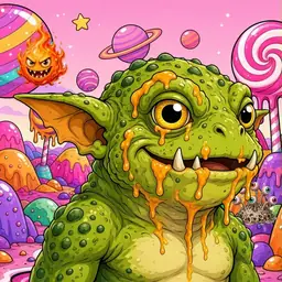 Oozlings #8032, Toad Goblin · Candy Planet