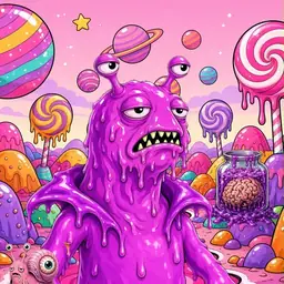 Oozlings #8036, Mutated Slug · Candy Planet