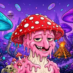 Oozlings #8041, Mushroom Head · Fungus Forest