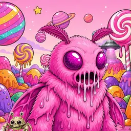 Oozlings #8046, Mutant Moth · Candy Planet