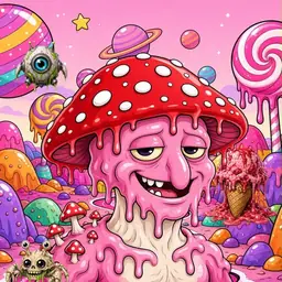 Oozlings #8051, Mushroom Head · Candy Planet