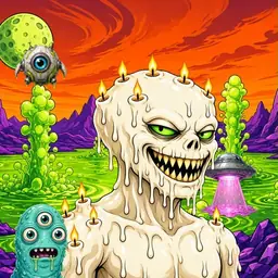 Oozlings #8052, Candle Wax · Acid Lake