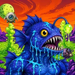 Oozlings #8058, Anglerfish · Acid Lake