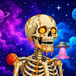 Oozlings #8060, Skull · Void Nebula