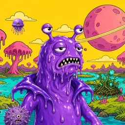 Oozlings #8087, Slug · Turquoise Swamp