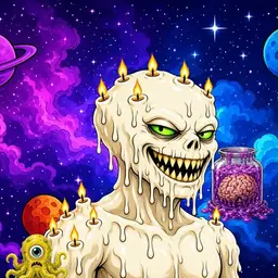 Oozlings #8091, Candle Wax · Void Nebula