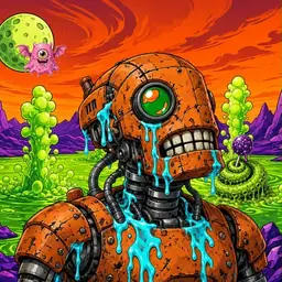 Oozlings #8093, Rusty Robot · Acid Lake