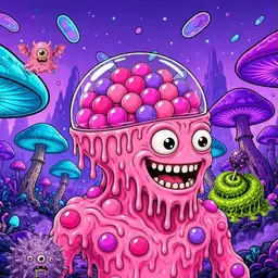 Oozlings #8096, Gumball Brain · Fungus Forest