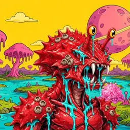Oozlings #8097, Crab · Turquoise Swamp