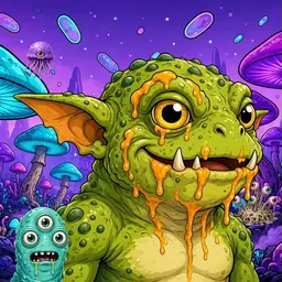 Oozlings #8104, Toad Goblin · Fungus Forest