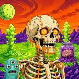 Oozlings #8107, Skull · Acid Lake
