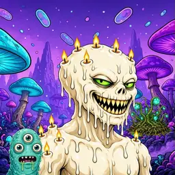 Oozlings #811, Candle Wax · Fungus Forest