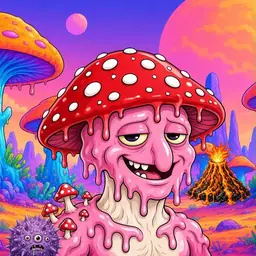 Oozlings #8115, Mushroom Head · Mushroom Desert