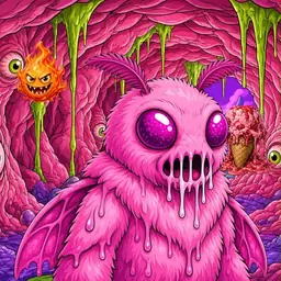 Oozlings #8116, Mutant Moth · Flesh Cave