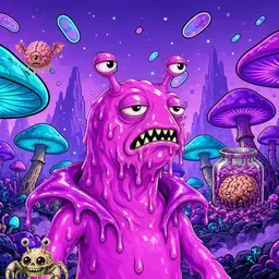 Oozlings #8119, Mutated Slug · Fungus Forest