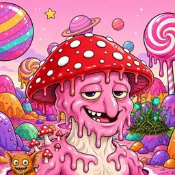 Oozlings #8125, Mushroom Head · Candy Planet