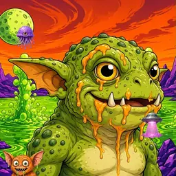 Oozlings #8137, Toad Goblin · Acid Lake