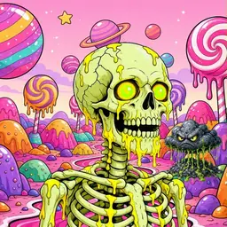 Oozlings #814, Mutated Skull · Candy Planet