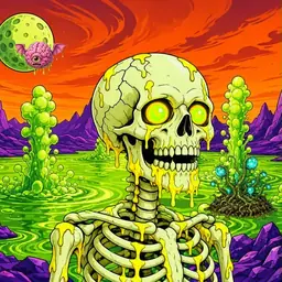 Oozlings #8141, Mutated Skull · Acid Lake