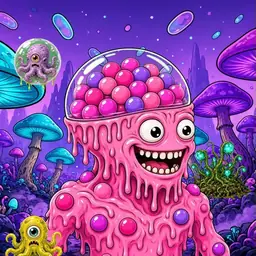 Oozlings #8157, Gumball Brain · Fungus Forest
